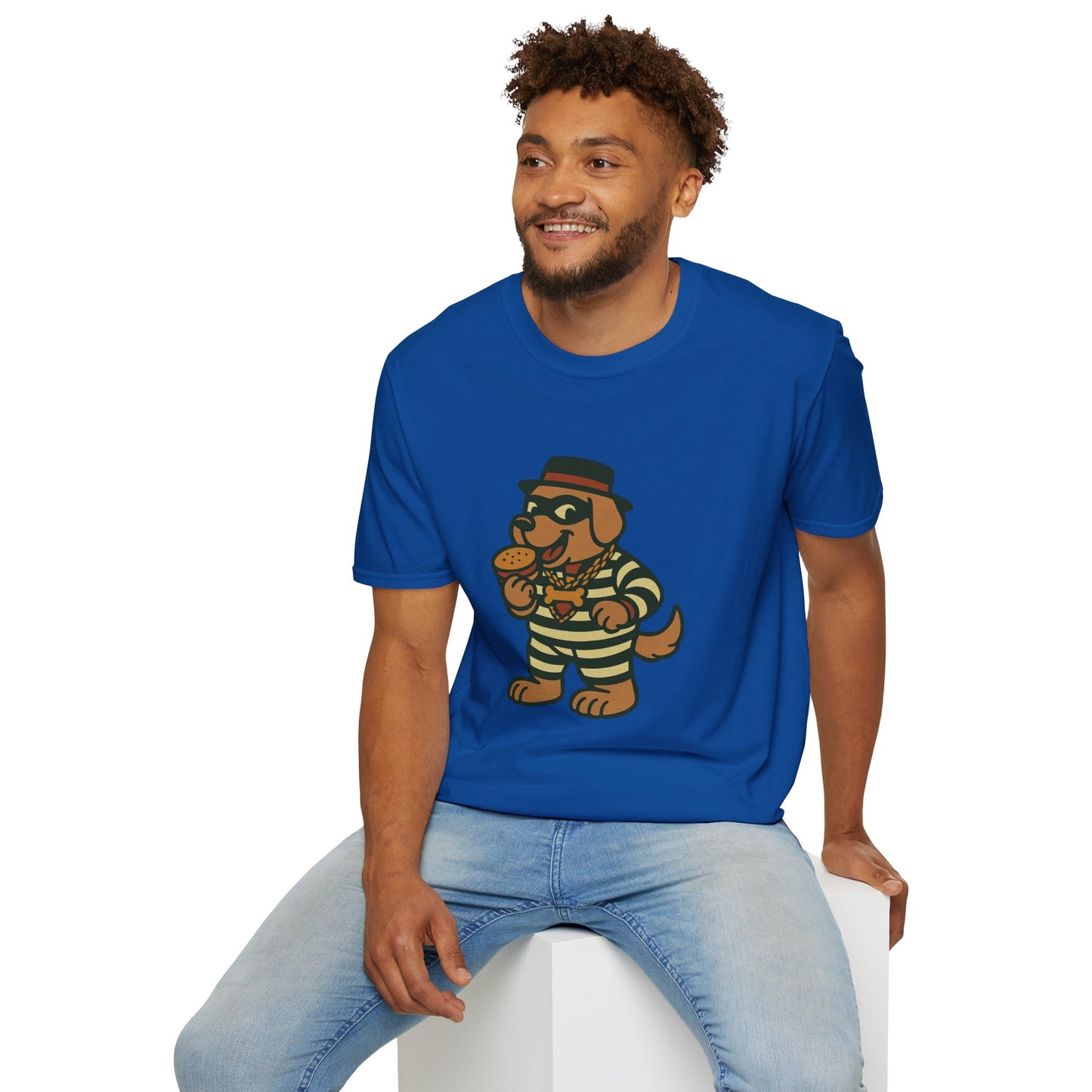Funny Dog T-Shirt, Unisex Softstyle Tee, Pet Lover Gift, Casual Wear, Gift for Dog Owners, Humor Apparel, Birthday Gift