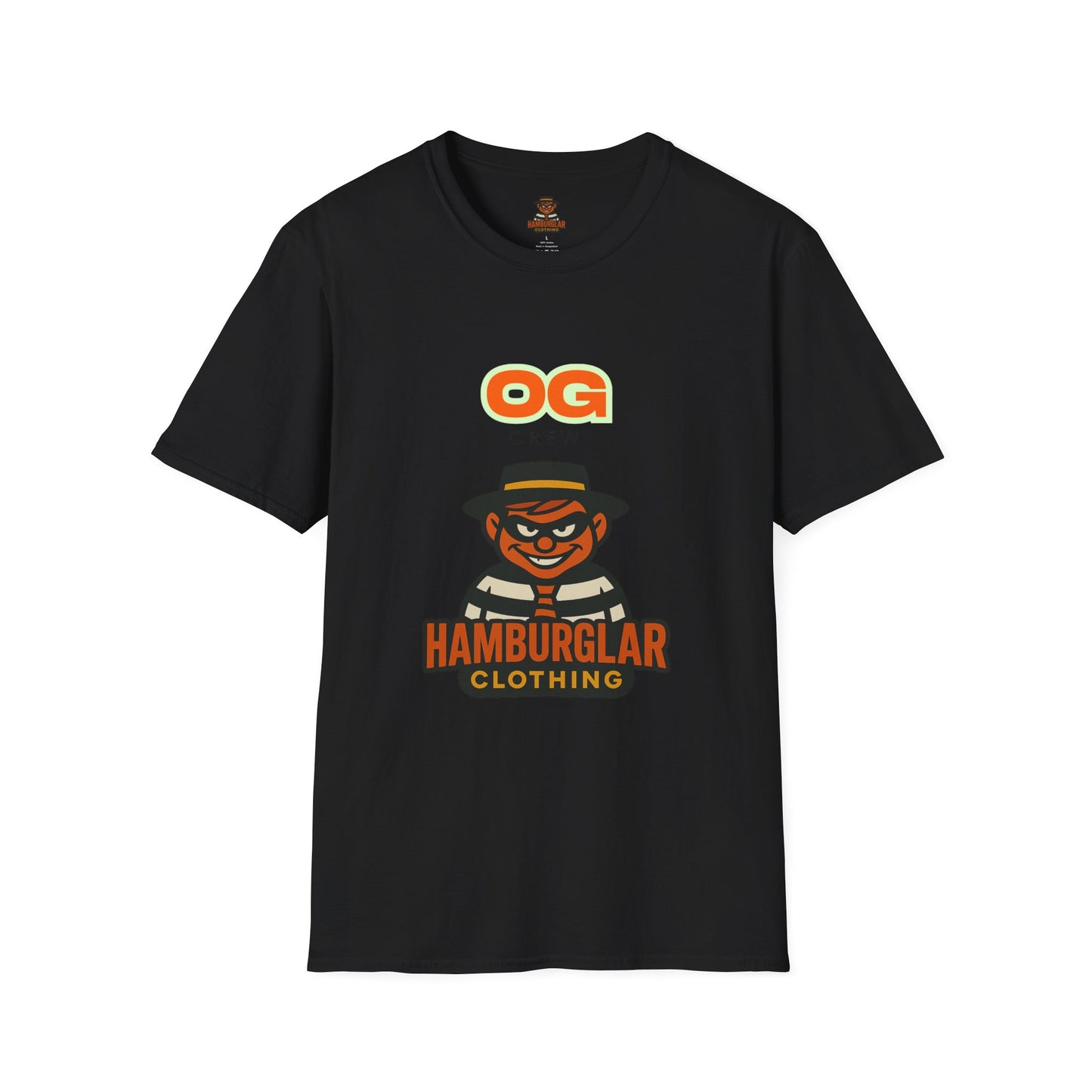 OG Crew Hamburglar Unisex T-Shirt, Fun Graphic Tee, Casual Streetwear, Gift for Food Lovers, Unique Collectible Apparel