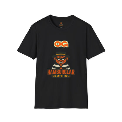OG Crew Hamburglar Unisex T-Shirt, Fun Graphic Tee, Casual Streetwear, Gift for Food Lovers, Unique Collectible Apparel
