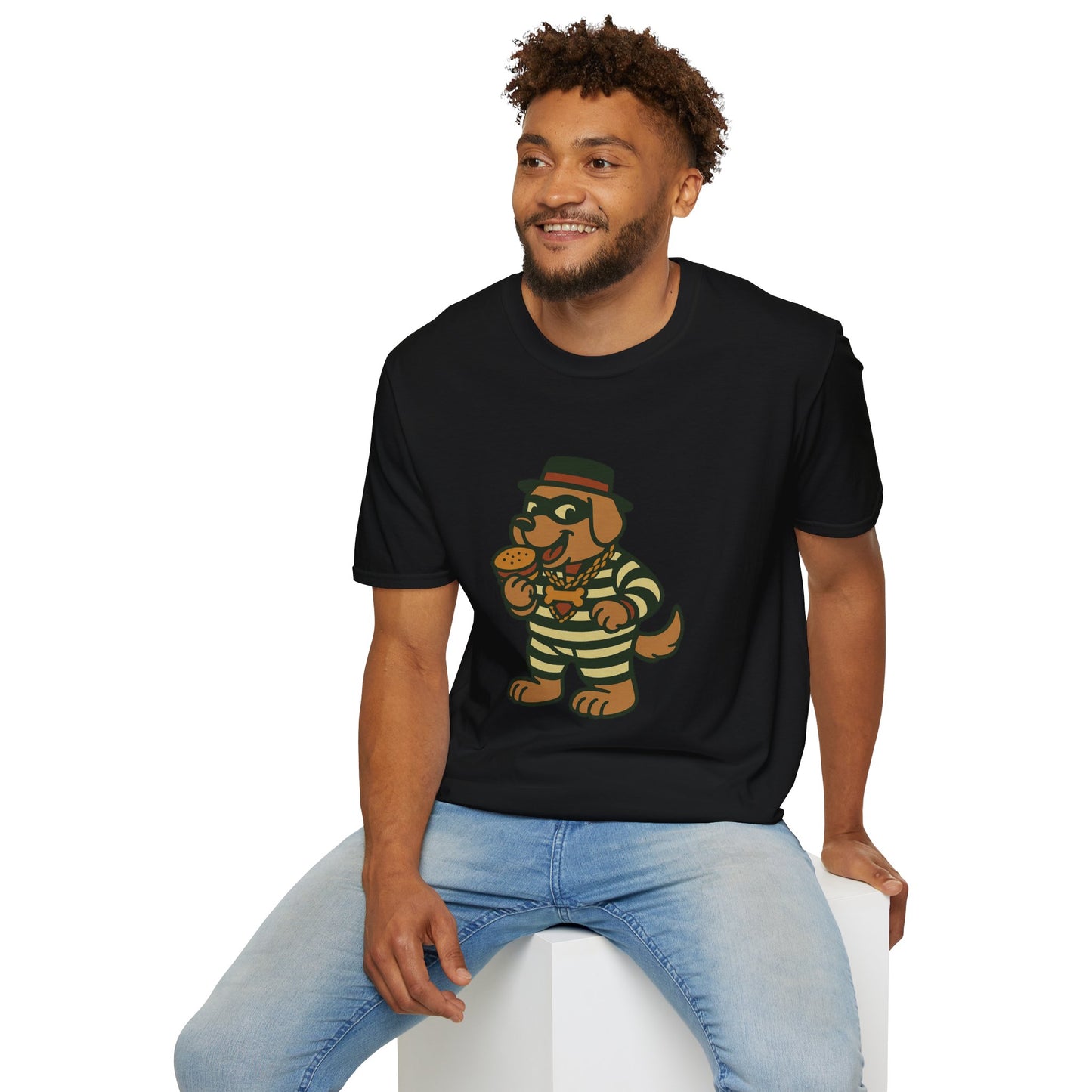 Funny Dog T-Shirt, Unisex Softstyle Tee, Pet Lover Gift, Casual Wear, Gift for Dog Owners, Humor Apparel, Birthday Gift