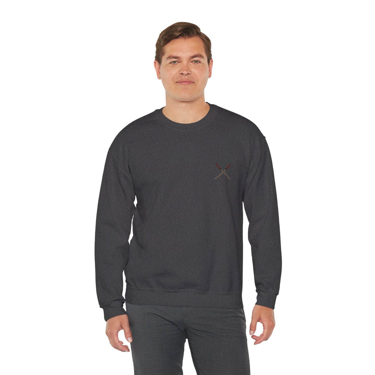 Samurai Vibes Crewneck Sweatshirt, Unisex Heavy Blend, Cosplay Apparel, Casual Streetwear, Gift for Anime Fans, Fall/Winter Essential