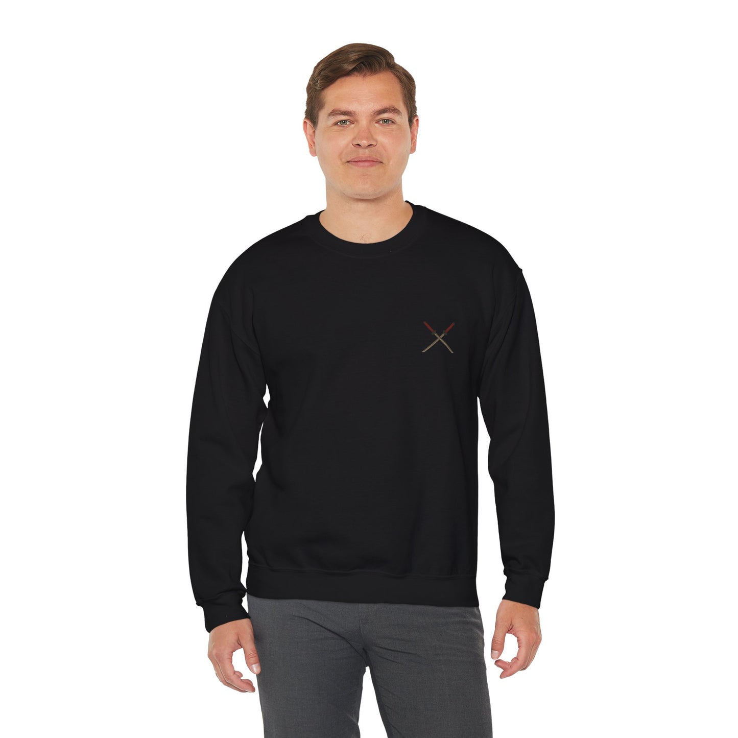 Samurai Vibes Crewneck Sweatshirt, Unisex Heavy Blend, Cosplay Apparel, Casual Streetwear, Gift for Anime Fans, Fall/Winter Essential