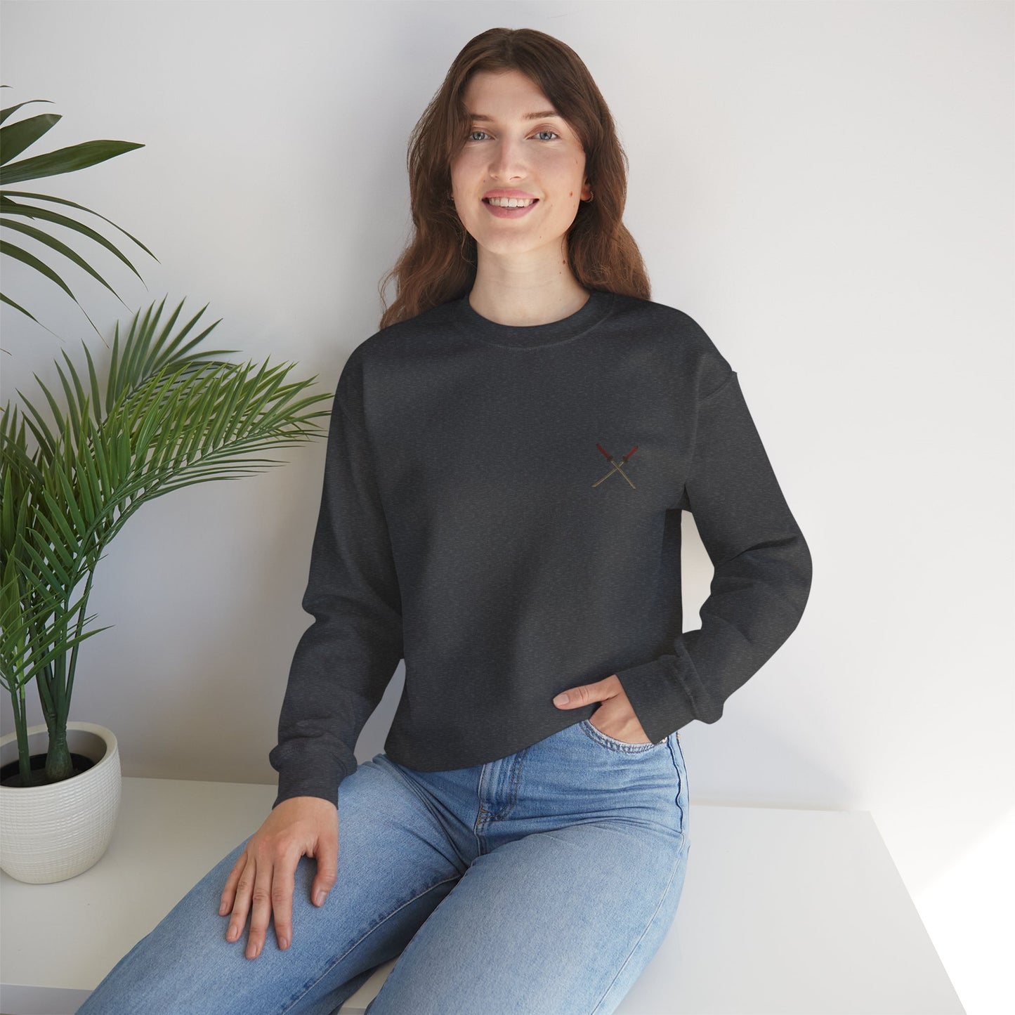 Samurai Vibes Crewneck Sweatshirt, Unisex Heavy Blend, Cosplay Apparel, Casual Streetwear, Gift for Anime Fans, Fall/Winter Essential