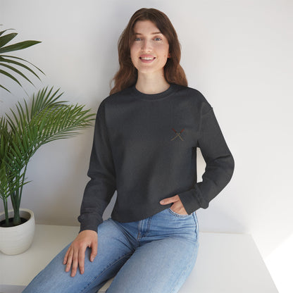Samurai Vibes Crewneck Sweatshirt, Unisex Heavy Blend, Cosplay Apparel, Casual Streetwear, Gift for Anime Fans, Fall/Winter Essential