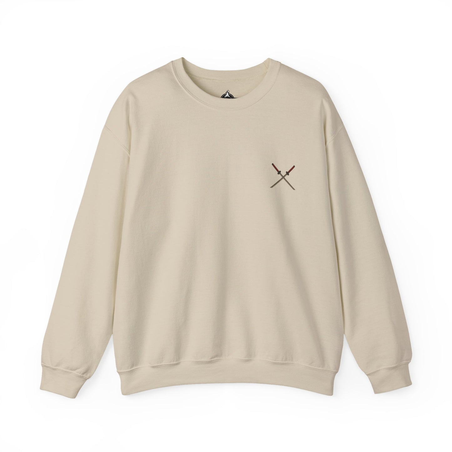 Samurai Vibes Crewneck Sweatshirt, Unisex Heavy Blend, Cosplay Apparel, Casual Streetwear, Gift for Anime Fans, Fall/Winter Essential