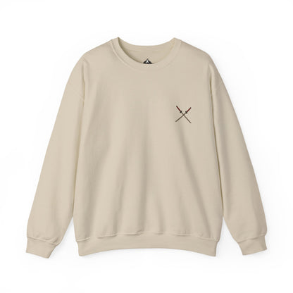 Samurai Vibes Crewneck Sweatshirt, Unisex Heavy Blend, Cosplay Apparel, Casual Streetwear, Gift for Anime Fans, Fall/Winter Essential