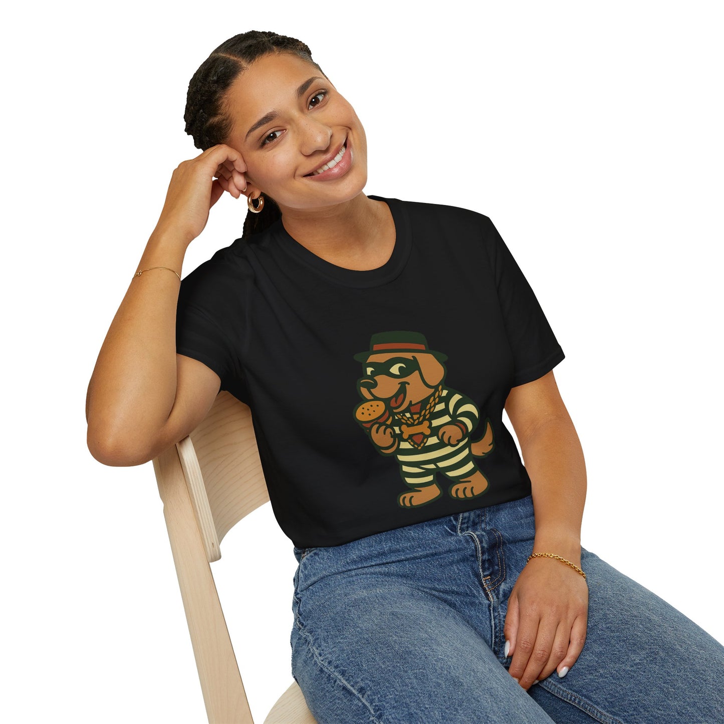 Funny Dog T-Shirt, Unisex Softstyle Tee, Pet Lover Gift, Casual Wear, Gift for Dog Owners, Humor Apparel, Birthday Gift