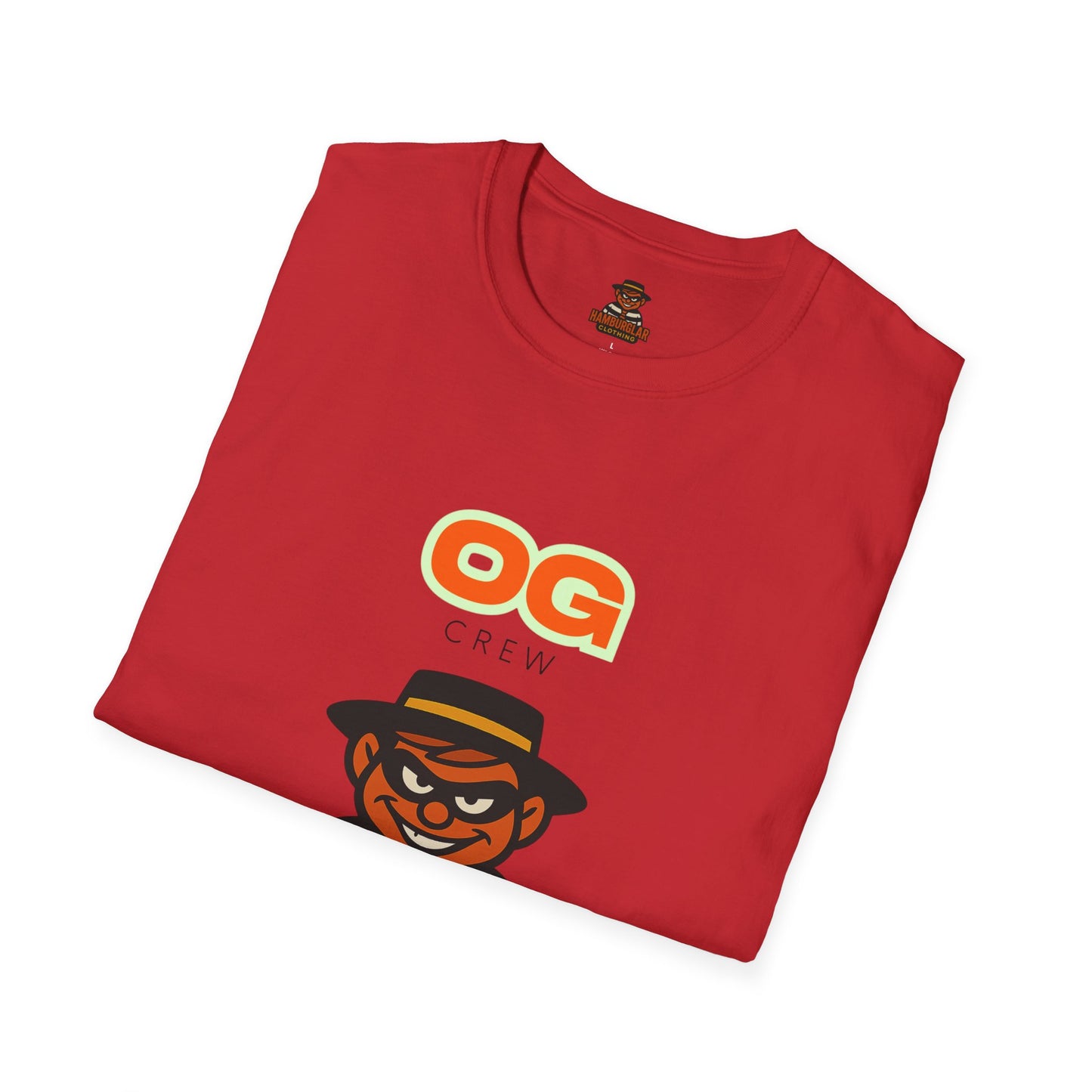 OG Crew Hamburglar Unisex T-Shirt, Fun Graphic Tee, Casual Streetwear, Gift for Food Lovers, Unique Collectible Apparel
