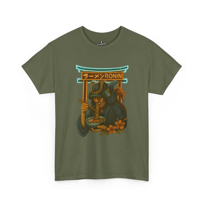 Ronin Ramen Tee: Unisex Cotton Shirt, Japanese Art, Foodie Gift, Anime Fashion, Casual Wear, Streetwear Style