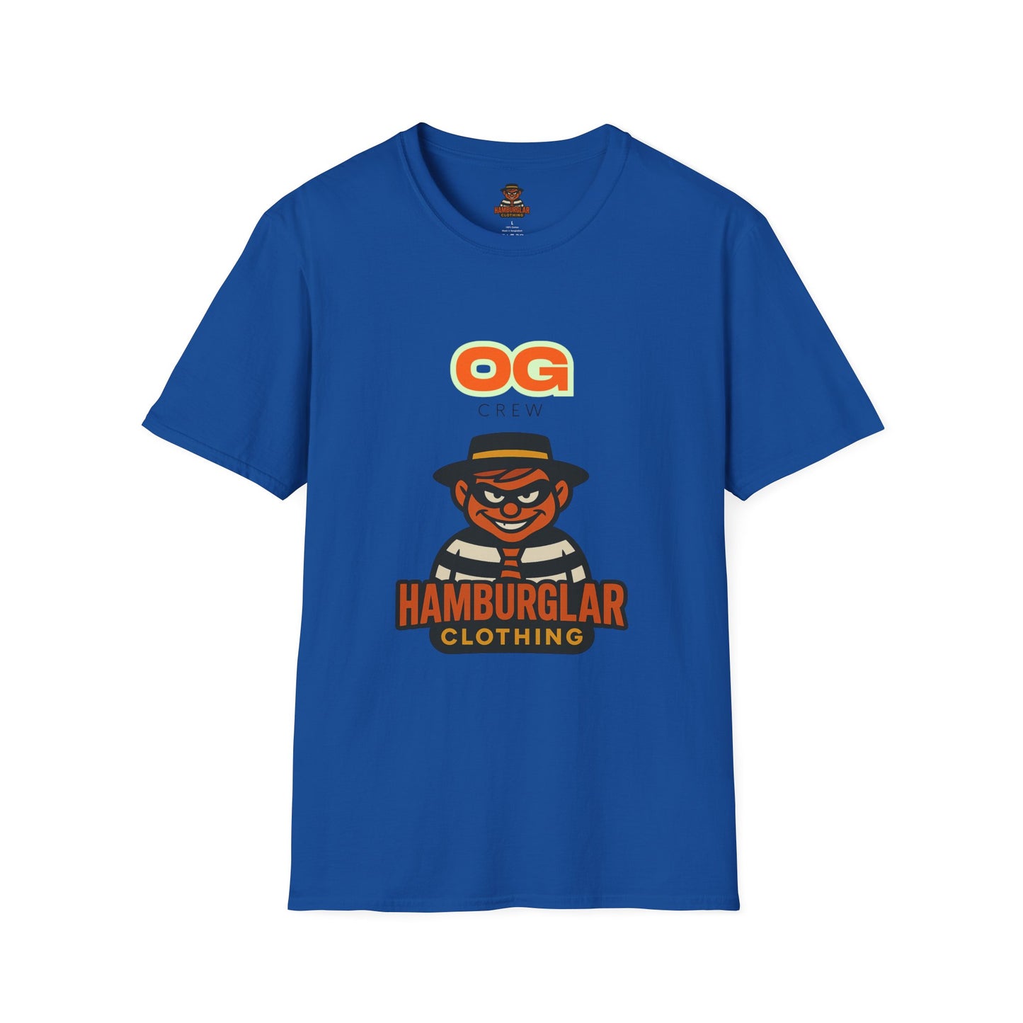 OG Crew Hamburglar Unisex T-Shirt, Fun Graphic Tee, Casual Streetwear, Gift for Food Lovers, Unique Collectible Apparel