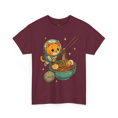 Cute Cat Astronaut Tee, Unisex Cotton Shirt, Fun Graphic Tee for Cat Lovers, Gift for Birthdays, Cozy Casual Wear