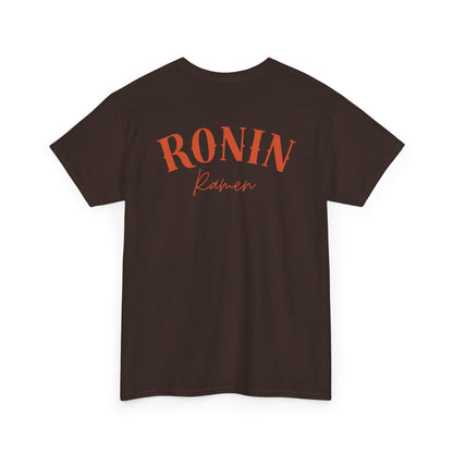 Ronin Ramen Tee: Unisex Cotton Shirt, Japanese Art, Foodie Gift, Anime Fashion, Casual Wear, Streetwear Style