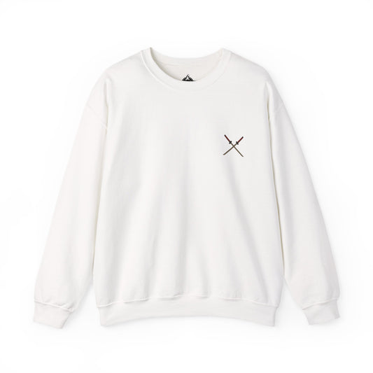 Samurai Vibes Crewneck Sweatshirt, Unisex Heavy Blend, Cosplay Apparel, Casual Streetwear, Gift for Anime Fans, Fall/Winter Essential