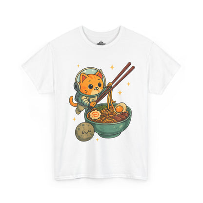 Cute Cat Astronaut Tee, Unisex Cotton Shirt, Fun Graphic Tee for Cat Lovers, Gift for Birthdays, Cozy Casual Wear