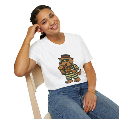 Funny Dog T-Shirt, Unisex Softstyle Tee, Pet Lover Gift, Casual Wear, Gift for Dog Owners, Humor Apparel, Birthday Gift