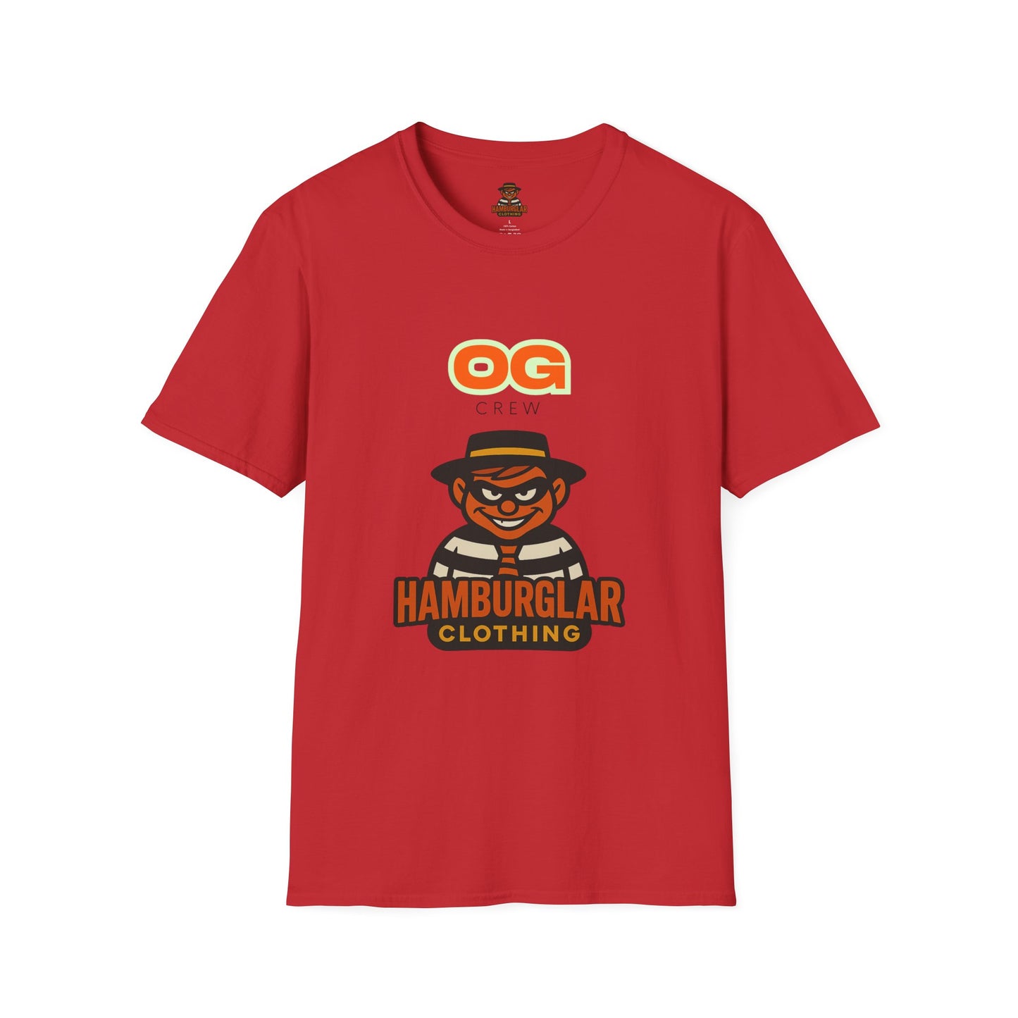 OG Crew Hamburglar Unisex T-Shirt, Fun Graphic Tee, Casual Streetwear, Gift for Food Lovers, Unique Collectible Apparel