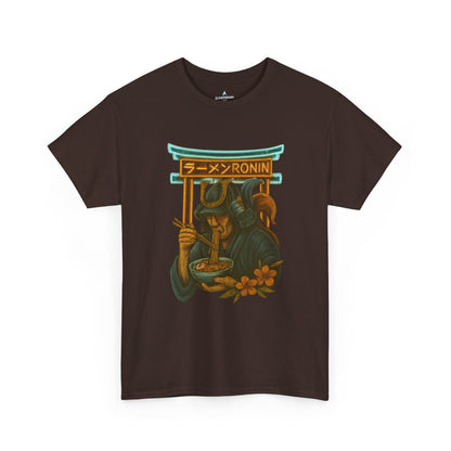 Ronin Ramen Tee: Unisex Cotton Shirt, Japanese Art, Foodie Gift, Anime Fashion, Casual Wear, Streetwear Style