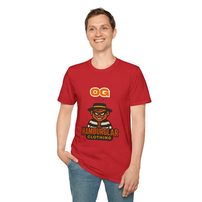 OG Crew Hamburglar Unisex T-Shirt, Fun Graphic Tee, Casual Streetwear, Gift for Food Lovers, Unique Collectible Apparel