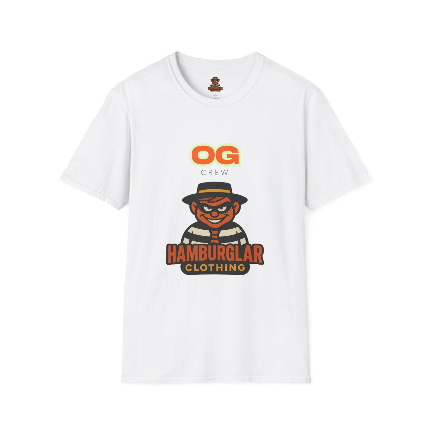 OG Crew Hamburglar Unisex T-Shirt, Fun Graphic Tee, Casual Streetwear, Gift for Food Lovers, Unique Collectible Apparel