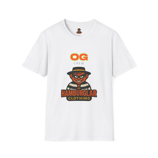 OG Crew Hamburglar Unisex T-Shirt, Fun Graphic Tee, Casual Streetwear, Gift for Food Lovers, Unique Collectible Apparel