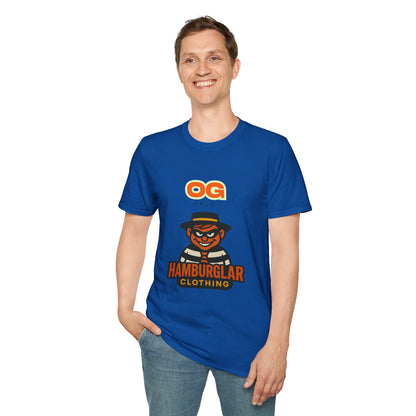 OG Crew Hamburglar Unisex T-Shirt, Fun Graphic Tee, Casual Streetwear, Gift for Food Lovers, Unique Collectible Apparel