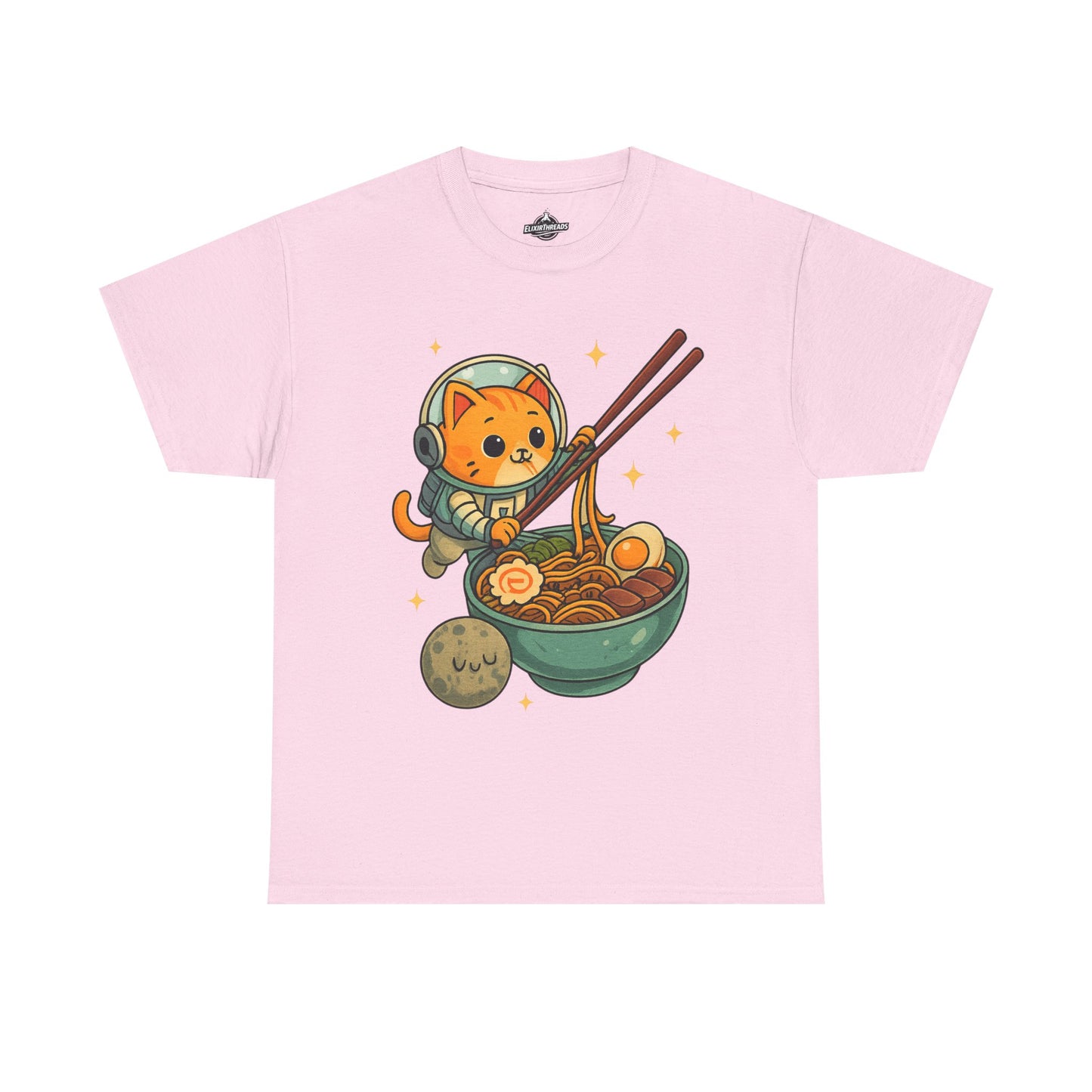 Cute Cat Astronaut Tee, Unisex Cotton Shirt, Fun Graphic Tee for Cat Lovers, Gift for Birthdays, Cozy Casual Wear