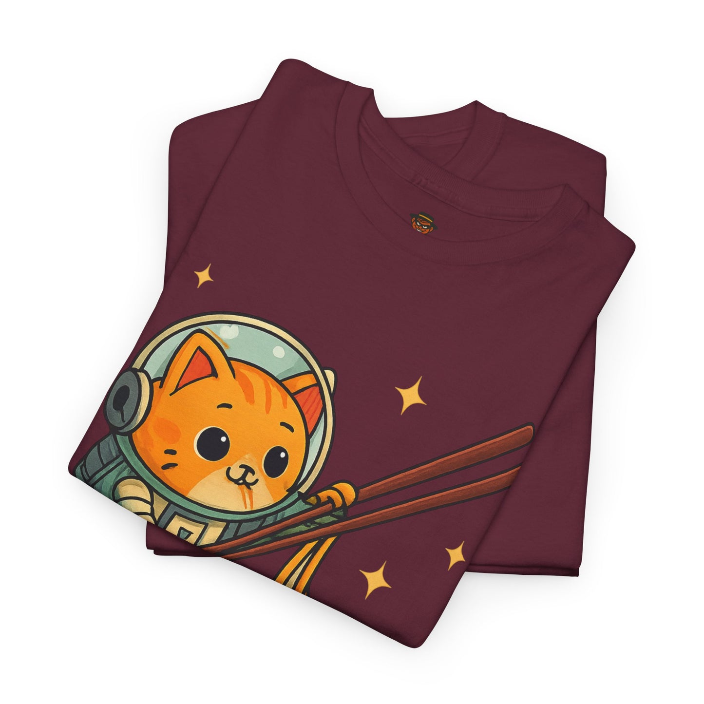 Cute Cat Astronaut Tee, Unisex Cotton Shirt, Fun Graphic Tee for Cat Lovers, Gift for Birthdays, Cozy Casual Wear