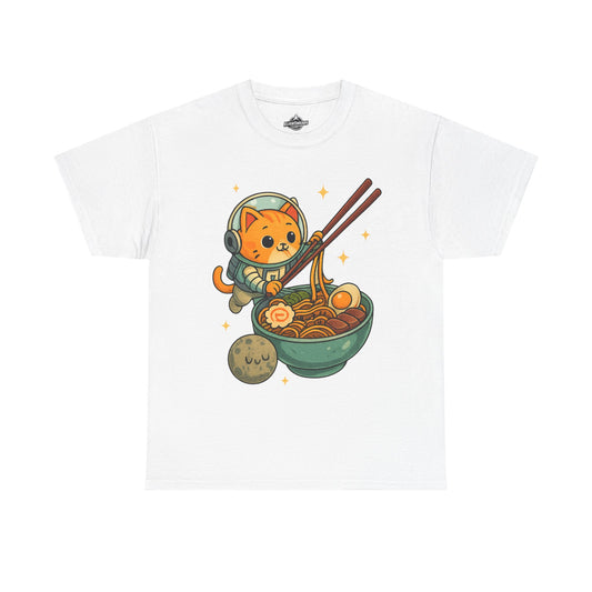Cute Cat Astronaut Tee, Unisex Cotton Shirt, Fun Graphic Tee for Cat Lovers, Gift for Birthdays, Cozy Casual Wear