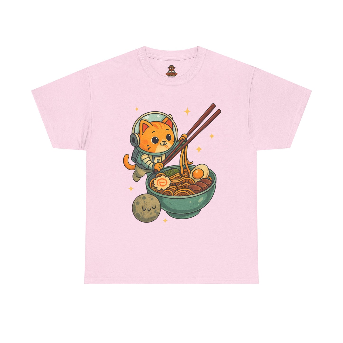 Cute Cat Astronaut Tee, Unisex Cotton Shirt, Fun Graphic Tee for Cat Lovers, Gift for Birthdays, Cozy Casual Wear