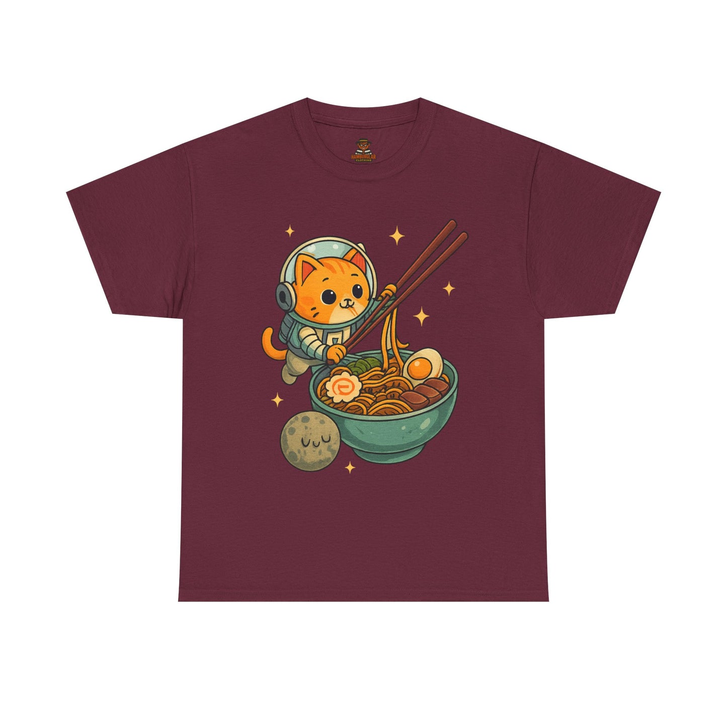 Cute Cat Astronaut Tee, Unisex Cotton Shirt, Fun Graphic Tee for Cat Lovers, Gift for Birthdays, Cozy Casual Wear