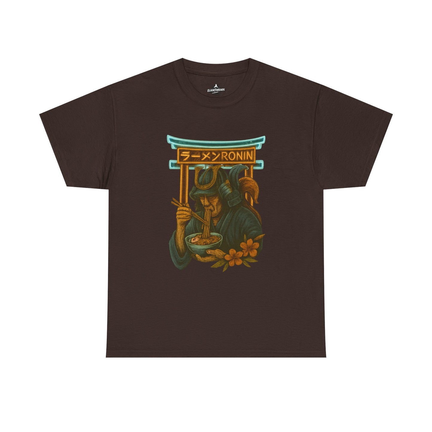 Ronin Ramen Tee: Unisex Cotton Shirt, Japanese Art, Foodie Gift, Anime Fashion, Casual Wear, Streetwear Style