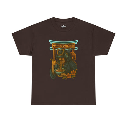Ronin Ramen Tee: Unisex Cotton Shirt, Japanese Art, Foodie Gift, Anime Fashion, Casual Wear, Streetwear Style