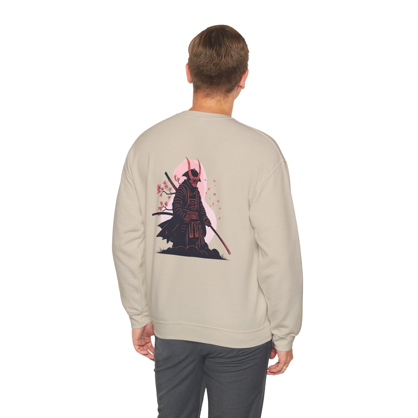 Samurai Vibes Crewneck Sweatshirt, Unisex Heavy Blend, Cosplay Apparel, Casual Streetwear, Gift for Anime Fans, Fall/Winter Essential