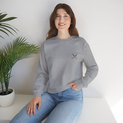 Samurai Vibes Crewneck Sweatshirt, Unisex Heavy Blend, Cosplay Apparel, Casual Streetwear, Gift for Anime Fans, Fall/Winter Essential