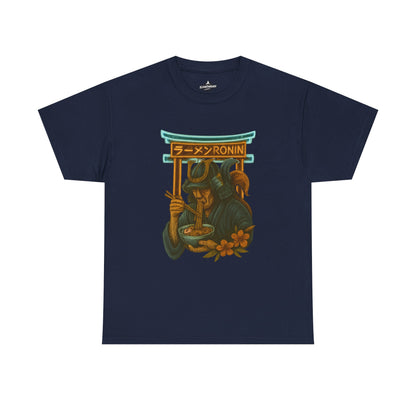 Ronin Ramen Tee: Unisex Cotton Shirt, Japanese Art, Foodie Gift, Anime Fashion, Casual Wear, Streetwear Style