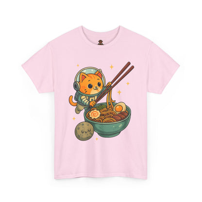 Cute Cat Astronaut Tee, Unisex Cotton Shirt, Fun Graphic Tee for Cat Lovers, Gift for Birthdays, Cozy Casual Wear