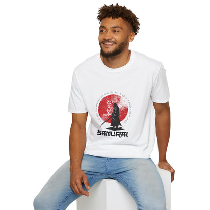 Samurai Graphic T-Shirt, Unisex Softstyle Tee, Anime Fashion, Cool Gift for Fans, Casual Wear, Perfect for Comfy Days