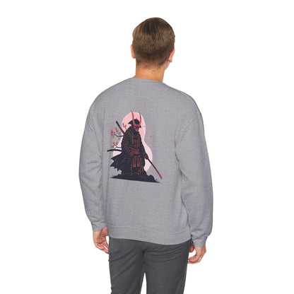 Samurai Vibes Crewneck Sweatshirt, Unisex Heavy Blend, Cosplay Apparel, Casual Streetwear, Gift for Anime Fans, Fall/Winter Essential