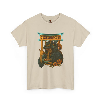 Ronin Ramen Tee: Unisex Cotton Shirt, Japanese Art, Foodie Gift, Anime Fashion, Casual Wear, Streetwear Style