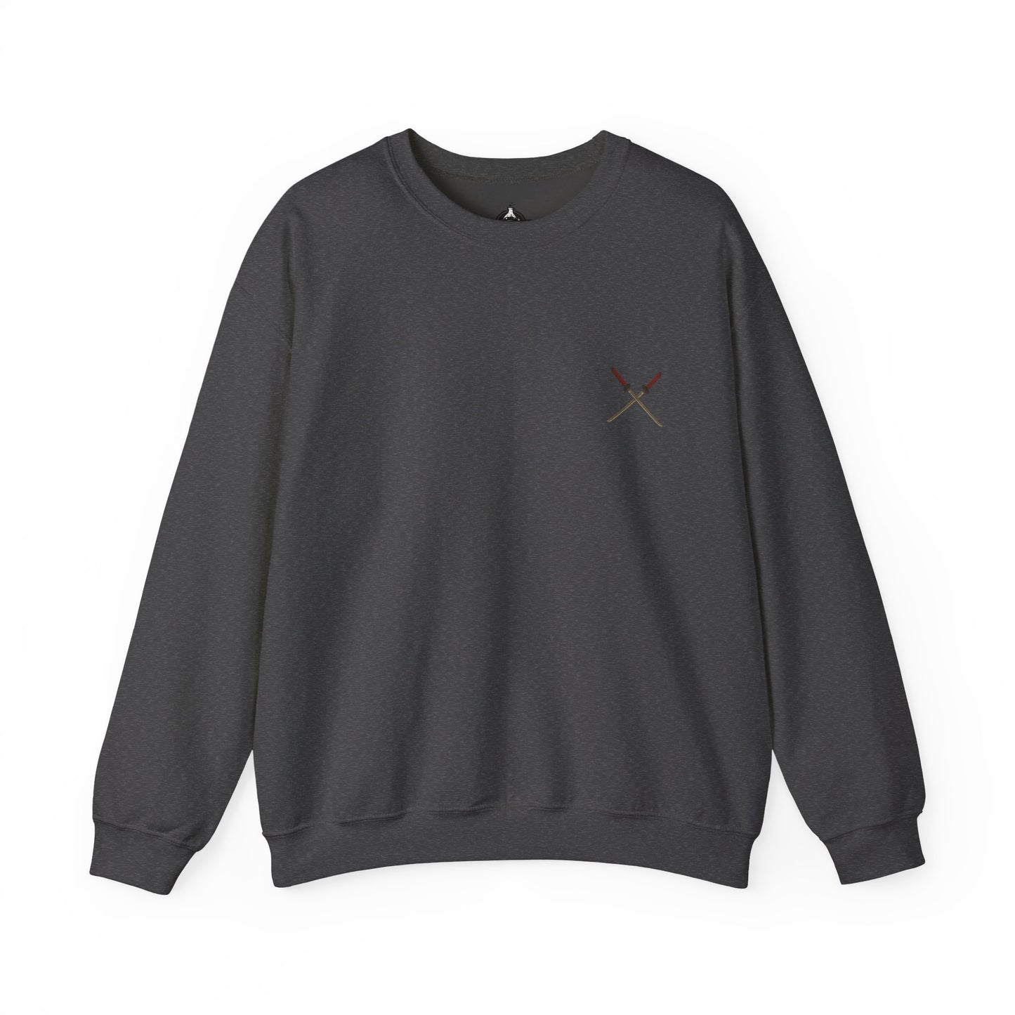 Samurai Vibes Crewneck Sweatshirt, Unisex Heavy Blend, Cosplay Apparel, Casual Streetwear, Gift for Anime Fans, Fall/Winter Essential