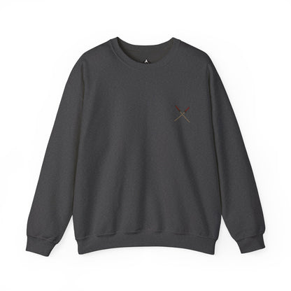 Samurai Vibes Crewneck Sweatshirt, Unisex Heavy Blend, Cosplay Apparel, Casual Streetwear, Gift for Anime Fans, Fall/Winter Essential