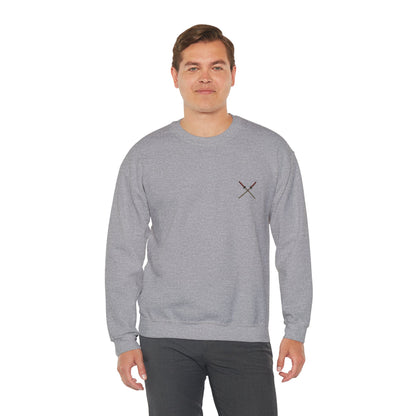Samurai Vibes Crewneck Sweatshirt, Unisex Heavy Blend, Cosplay Apparel, Casual Streetwear, Gift for Anime Fans, Fall/Winter Essential