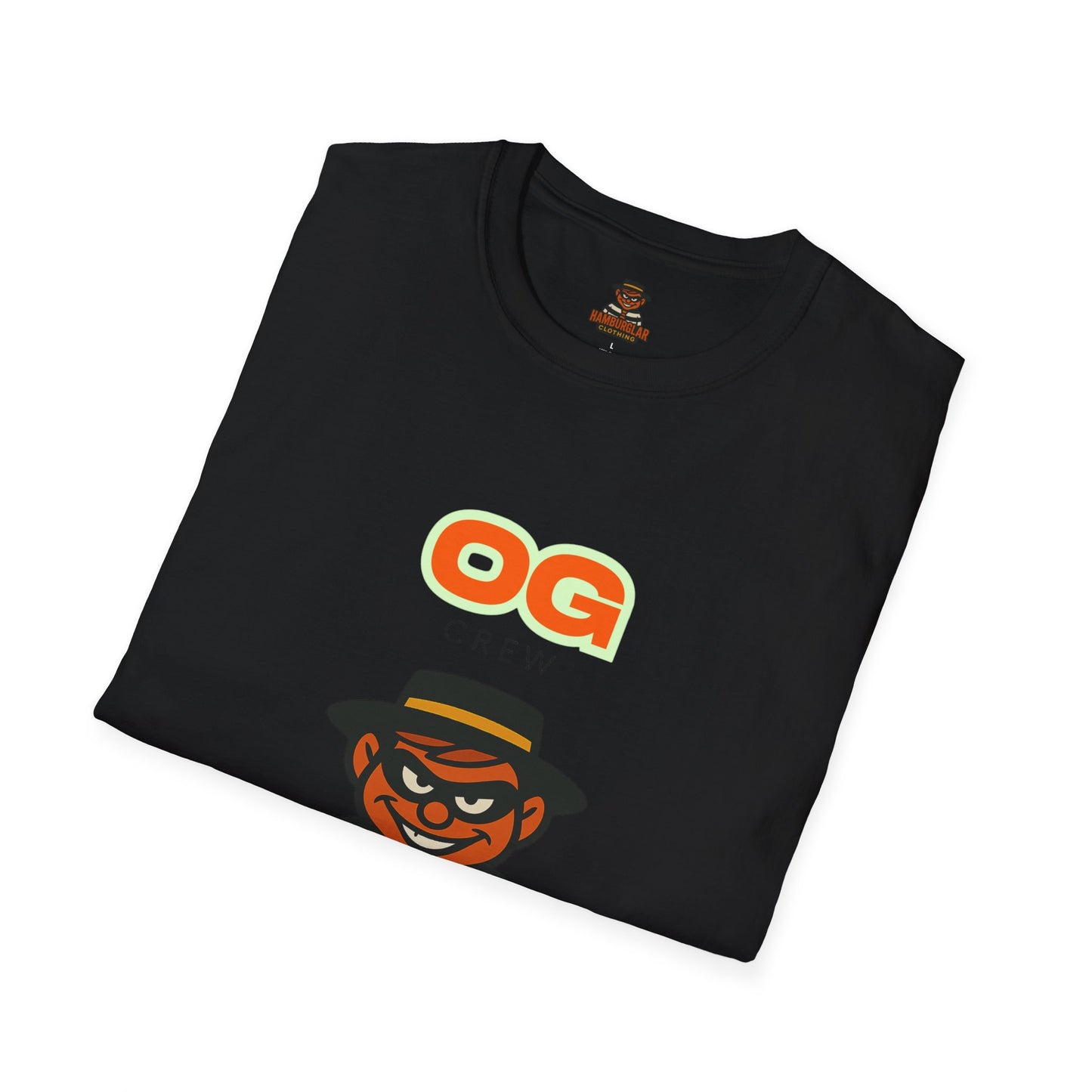 OG Crew Hamburglar Unisex T-Shirt, Fun Graphic Tee, Casual Streetwear, Gift for Food Lovers, Unique Collectible Apparel