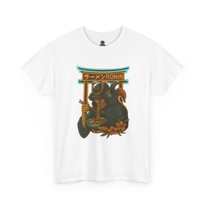 Ronin Ramen Tee: Unisex Cotton Shirt, Japanese Art, Foodie Gift, Anime Fashion, Casual Wear, Streetwear Style
