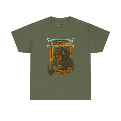 Ronin Ramen Tee: Unisex Cotton Shirt, Japanese Art, Foodie Gift, Anime Fashion, Casual Wear, Streetwear Style