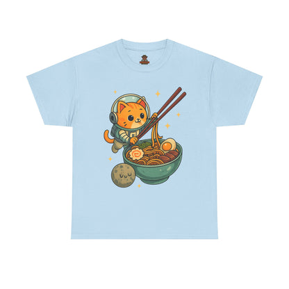 Cute Cat Astronaut Tee, Unisex Cotton Shirt, Fun Graphic Tee for Cat Lovers, Gift for Birthdays, Cozy Casual Wear