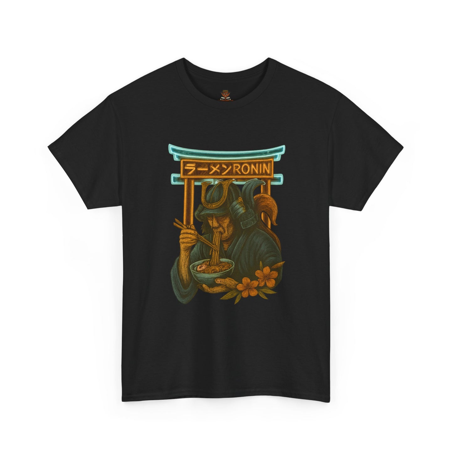 Ronin Ramen Tee: Unisex Cotton Shirt, Japanese Art, Foodie Gift, Anime Fashion, Casual Wear, Streetwear Style