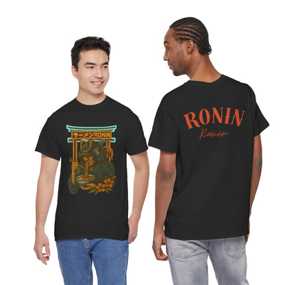 Ronin Ramen Tee: Unisex Cotton Shirt, Japanese Art, Foodie Gift, Anime Fashion, Casual Wear, Streetwear Style