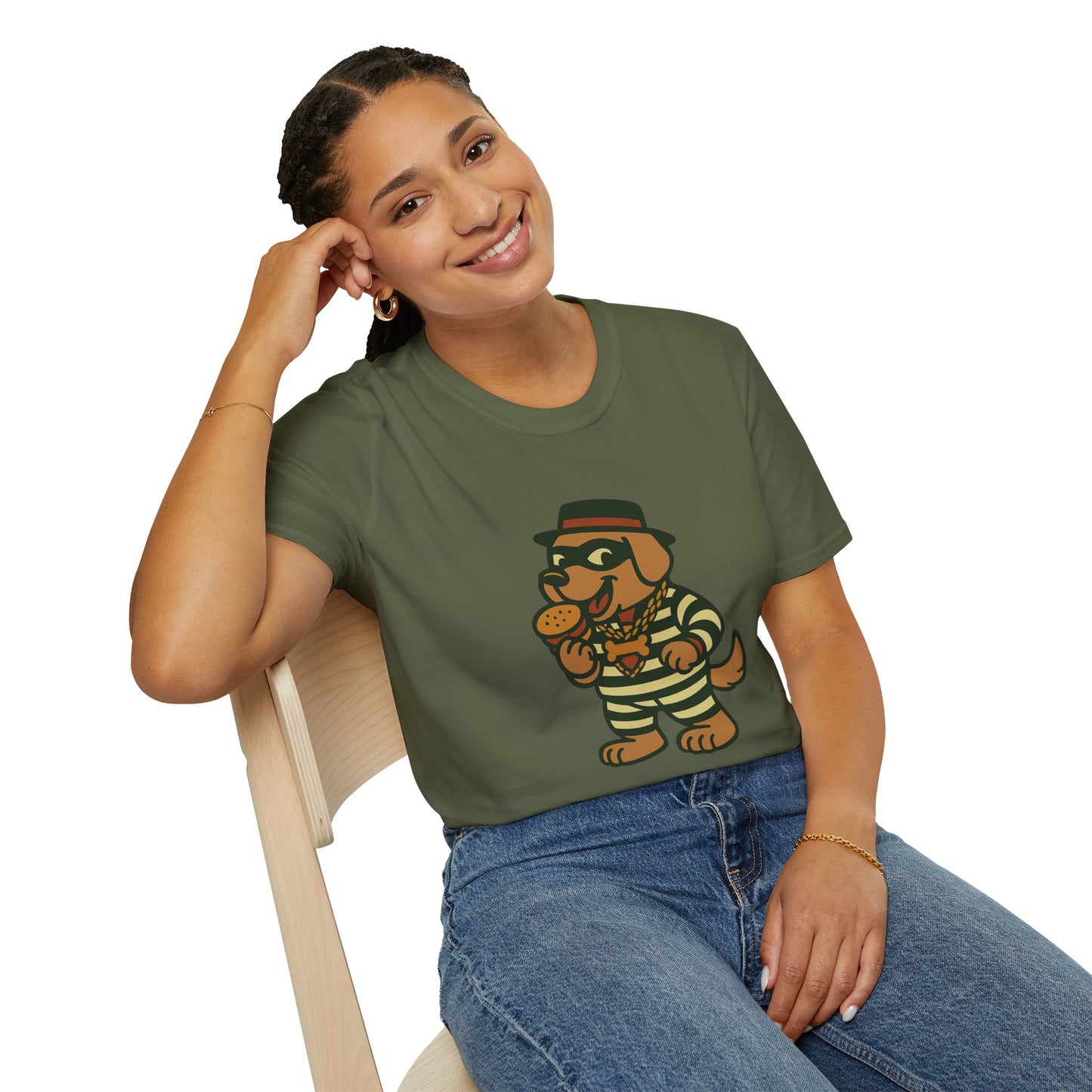 Funny Dog T-Shirt, Unisex Softstyle Tee, Pet Lover Gift, Casual Wear, Gift for Dog Owners, Humor Apparel, Birthday Gift