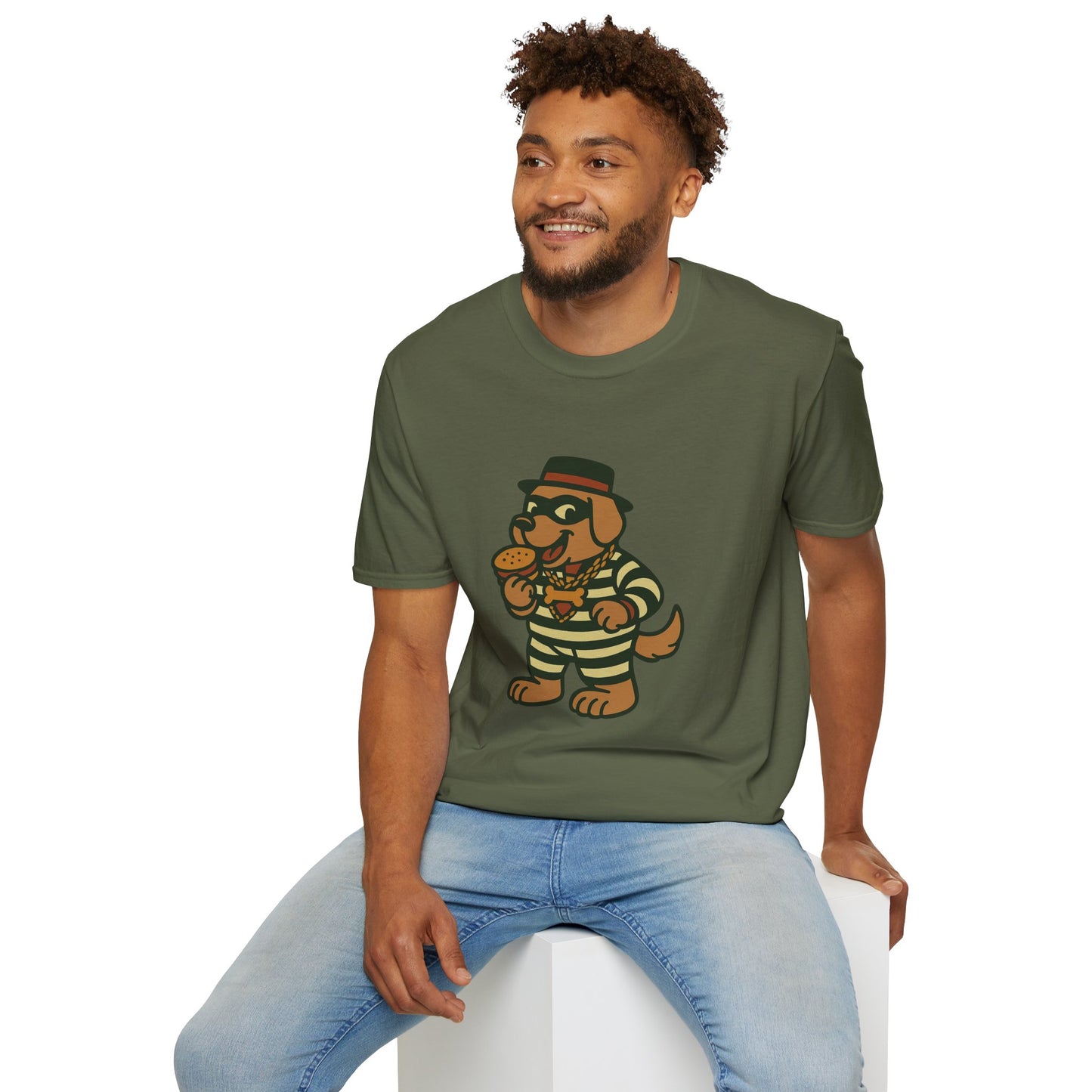 Funny Dog T-Shirt, Unisex Softstyle Tee, Pet Lover Gift, Casual Wear, Gift for Dog Owners, Humor Apparel, Birthday Gift